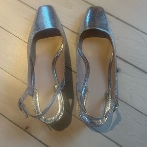 Zara Kitten Slingback Block Heels